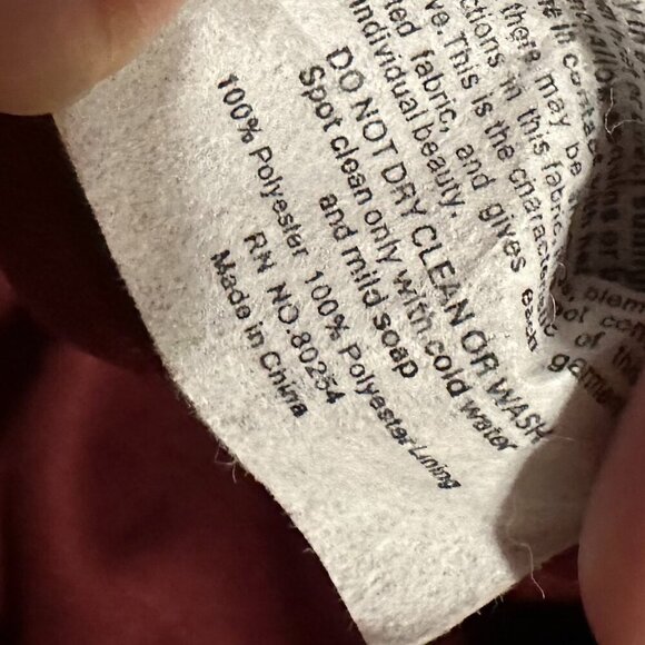 Alyce Paris Burgundy Red Floor Length Gown Maxi Dress High Slit Fitted Size 6 - Picture 16 of 16